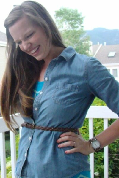 my style // chevron + denim