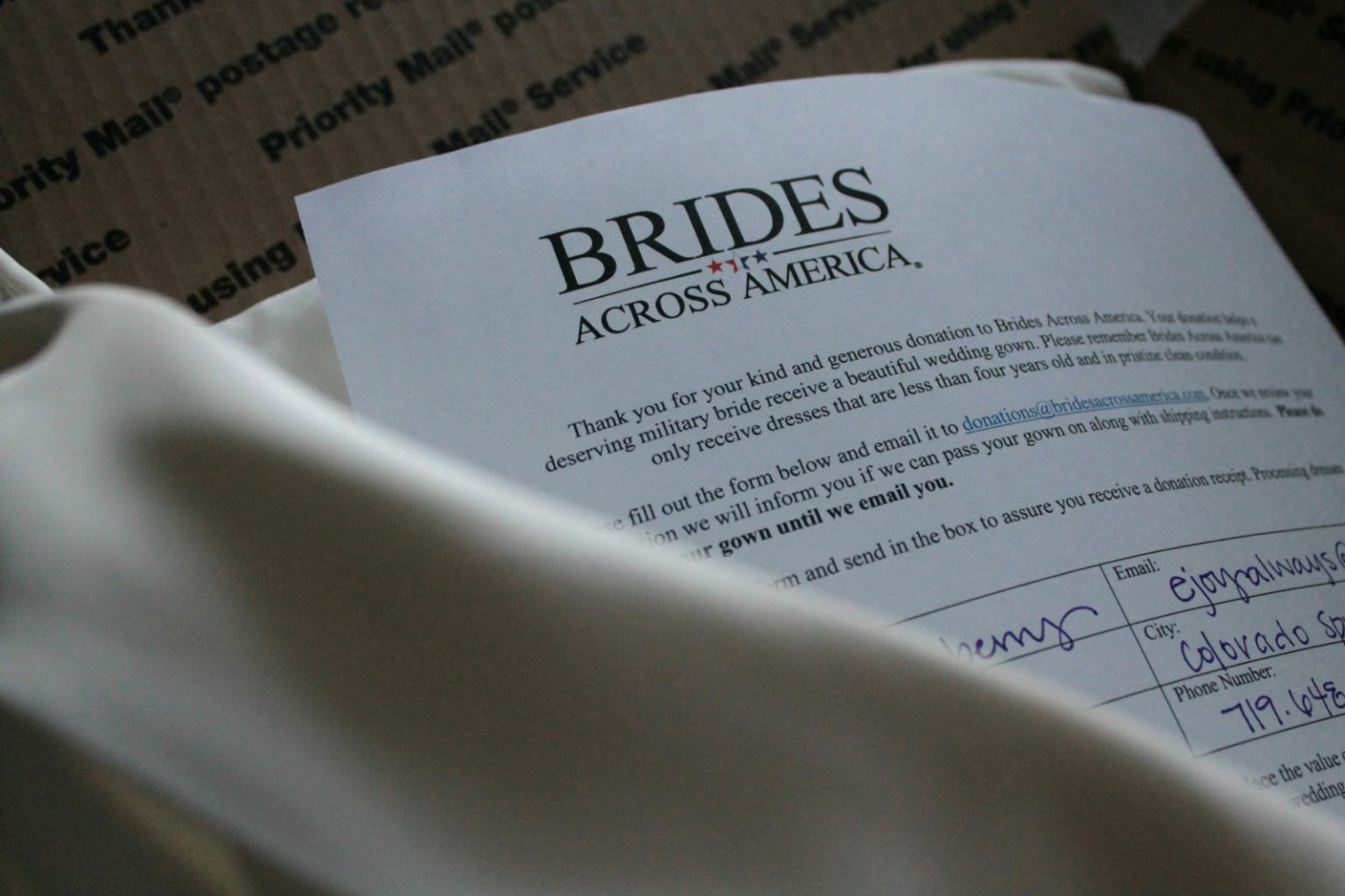 Donate Your Wedding Dress Oak + Oats