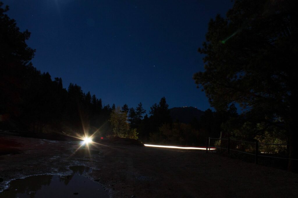 night photography of the stars! What a fun date night! 