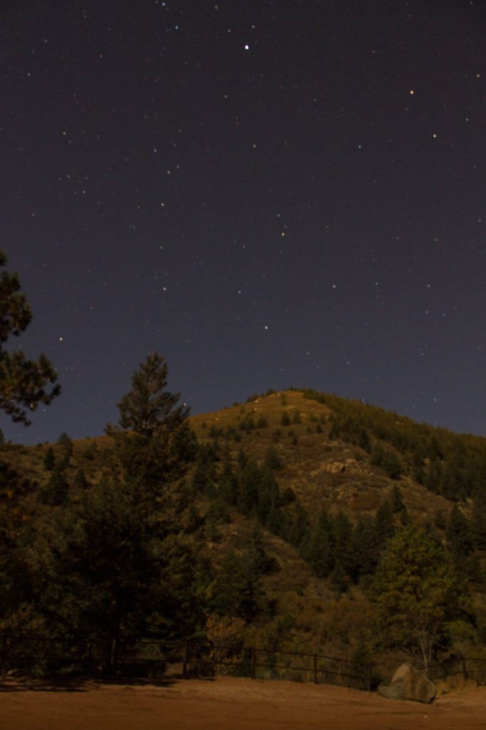 night photography of the stars! What a fun date night! 