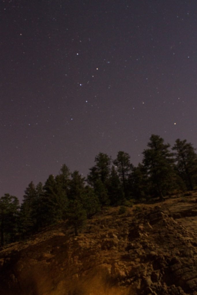 night photography of the stars! What a fun date night! 