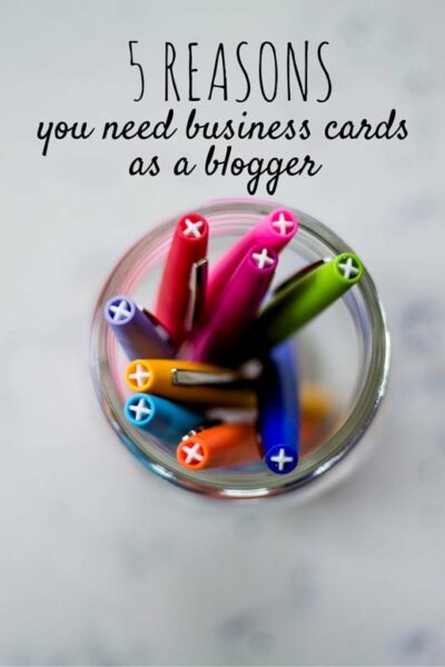 Five Reasons you Should have Business Cards as a Blogger