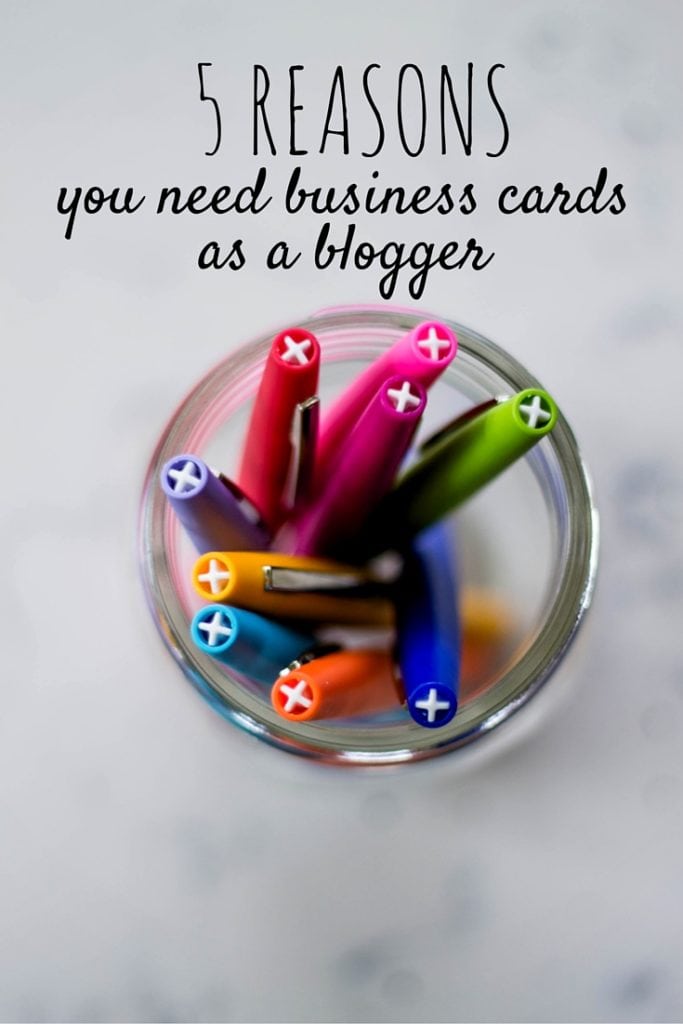 5 reasons you need business cards as a blogger