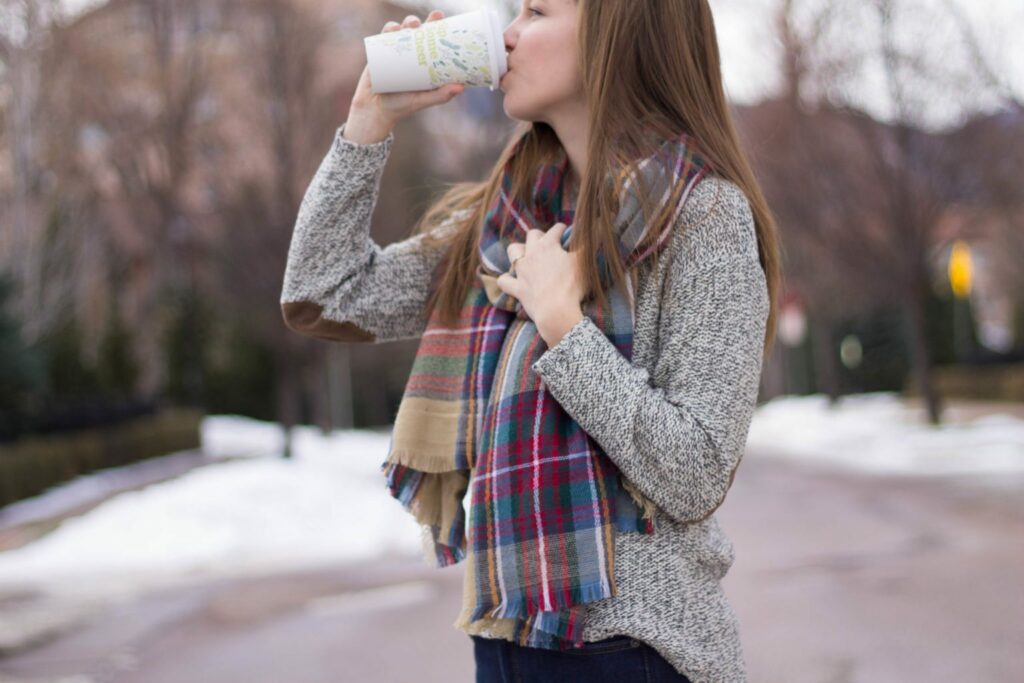 Winter Stitch Fix! I am loving the sweater with the elbow patches and the scarf! The boots are also so cute! 