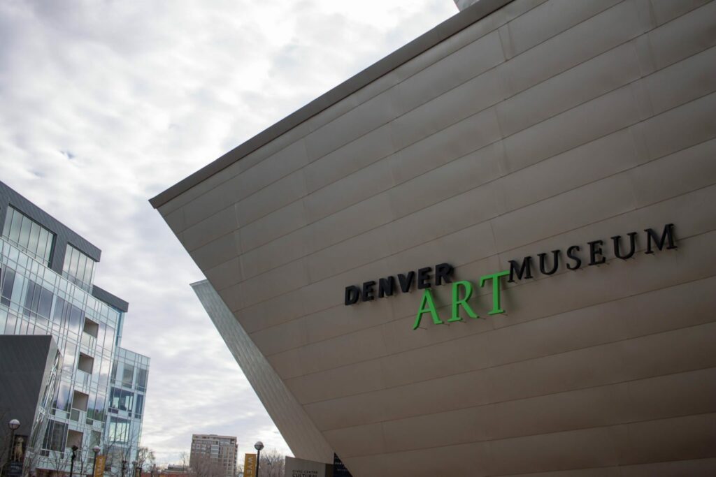 Taking FLYJOY around on our adventures at the Denver Art Museum 