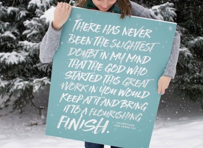 I love Phil 1:6 - He is going to bring us to a flourishing finish !! What a promise we can hope in! @naptimediaries are the best for hanging truth up in your home!