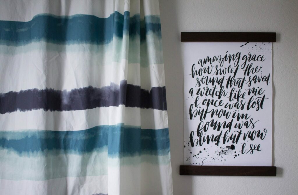 DIY Galvanized Pipe Curtain rods! I Love these so much - I've seen stuff like this at West Elm but this is cheaper and more personal! The Minted curtains add a great touch! 