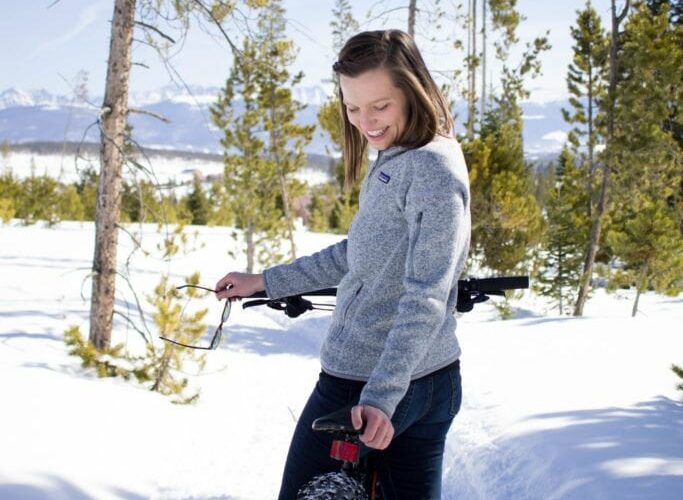 Fat Biking adventure at Snow Mountain Ranch in Colorado with Chacos