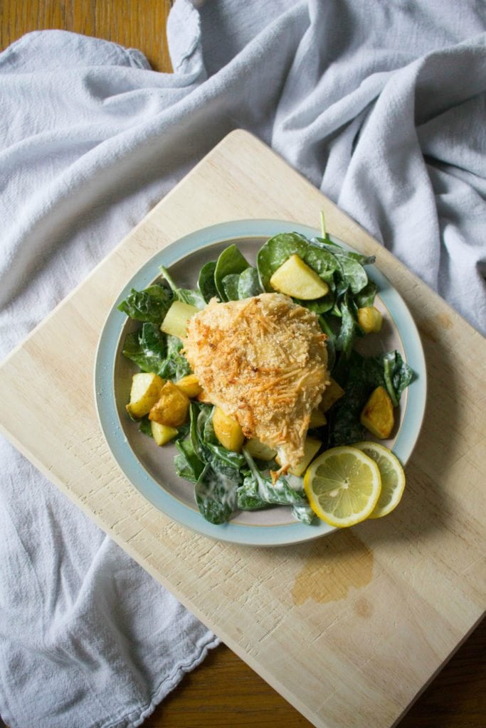 Crispy Chicken Parmigiana Salad with Hello Fresh! Save $35 now with this coupon! (Click through to read more!)