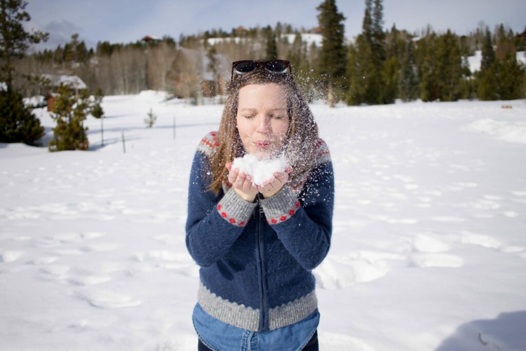 Love this beautiful Fair Isle Winter Outfit in the Colorado Rocky Mountains! And those boots! 