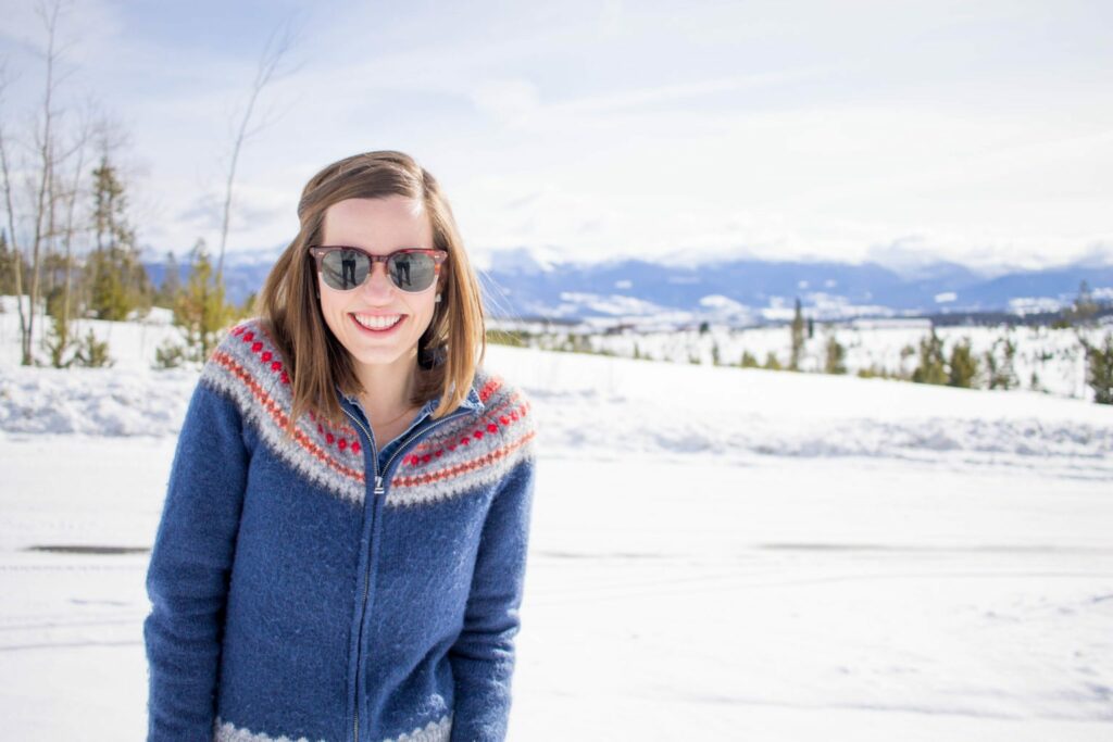 Love this beautiful Fair Isle Winter Outfit in the Colorado Rocky Mountains! And those boots! 