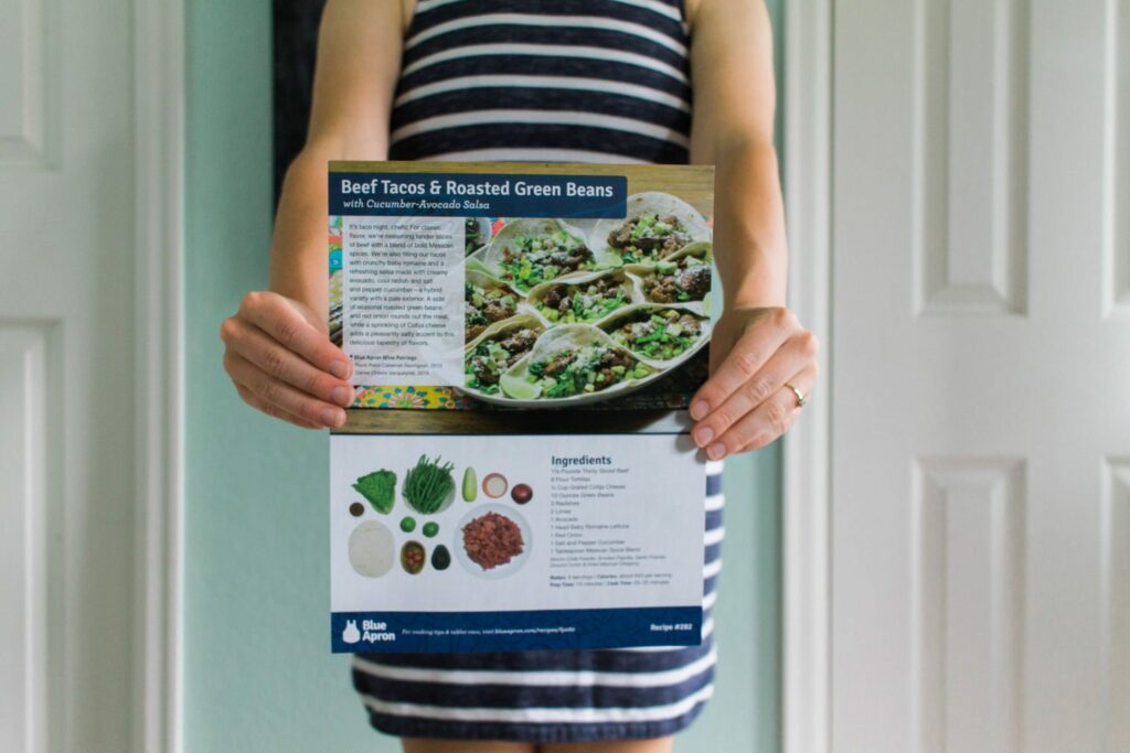 Create delicious meals at home with the help of Blue Apron!! 