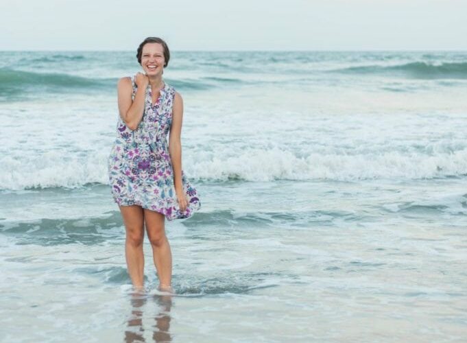 Old Navy dress on the beach in sunset!