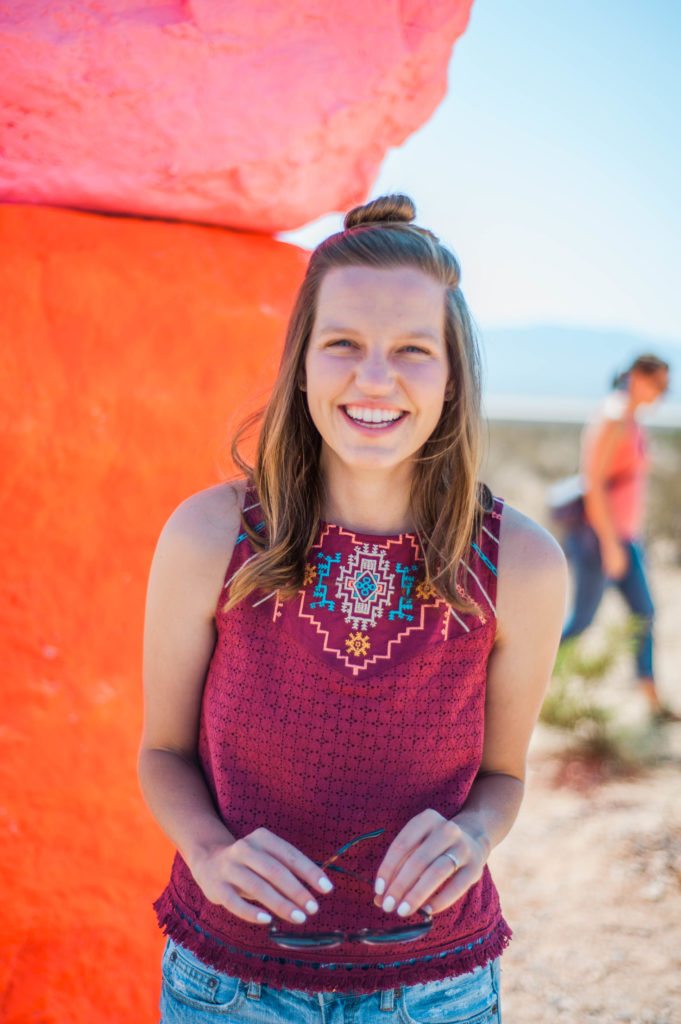 Love this fun neon desert style! That top is so perfect for hot summer! location: seven magic mountains Love this fun neon desert style! That top is so perfect for hot summer! location: seven magic mountains