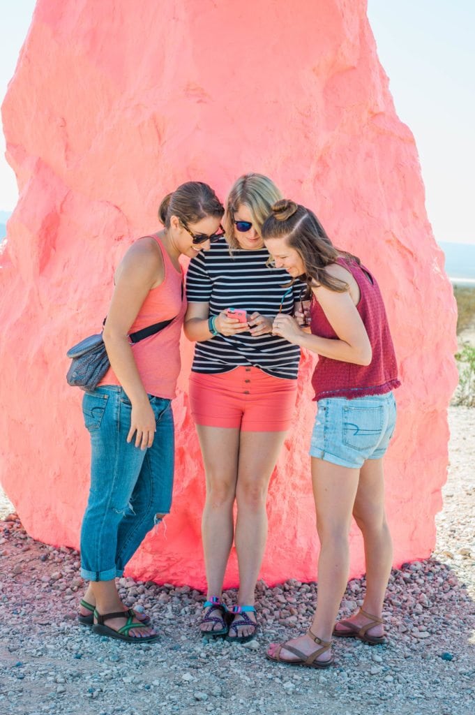 seven magic mountains - neon desert adventures! Add this to your road trip!