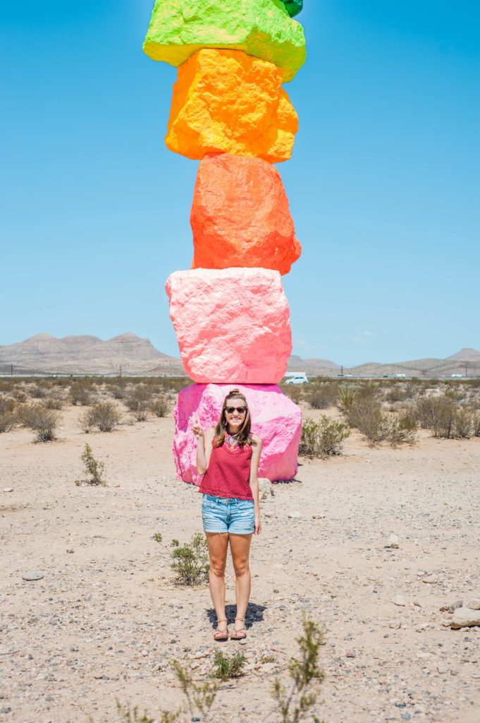 Love this fun neon desert style! That top is so perfect for hot summer! location: seven magic mountains Love this fun neon desert style! That top is so perfect for hot summer! location: seven magic mountains
