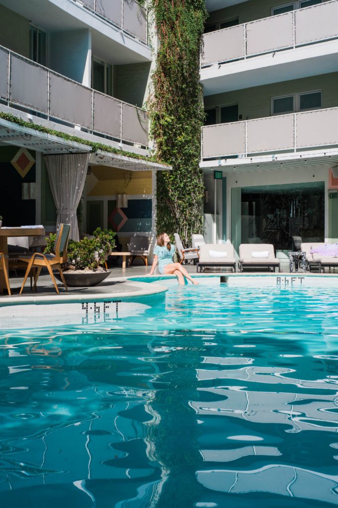 The Avalon at Beverly Hills poolside style