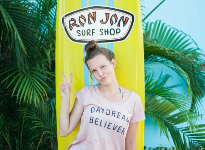 Rent bikes to ride in Cocoa Beach at Ron Jon - Surfs up!