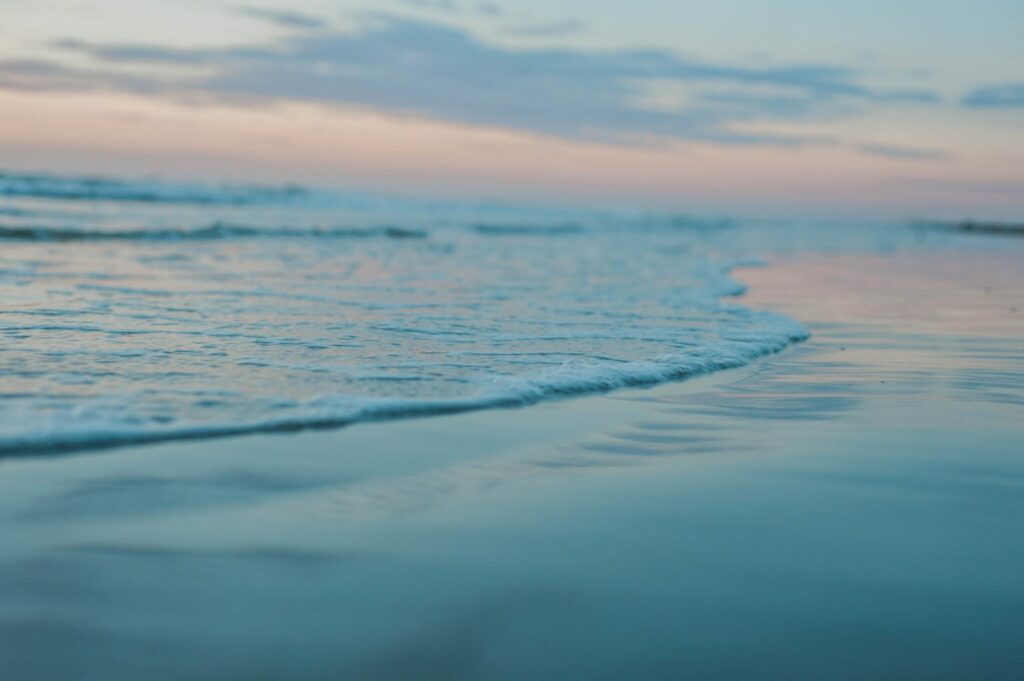 sunrise over the Atlantic ocean in Cocoa Beach, Florida 