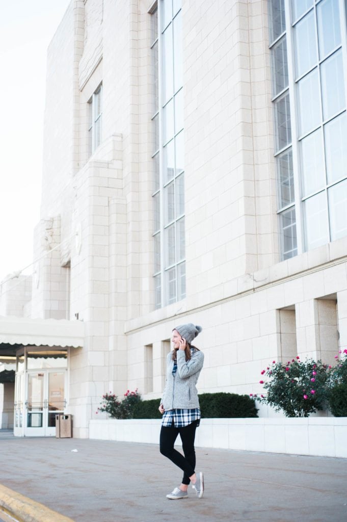 Layering up in Old Market Omaha
