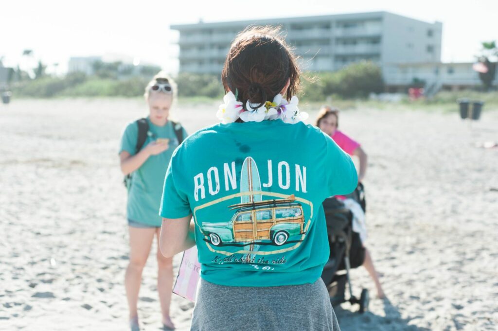 Beach Bachelorette Party - Matching Ron Jon Shirts and sunglasses!!