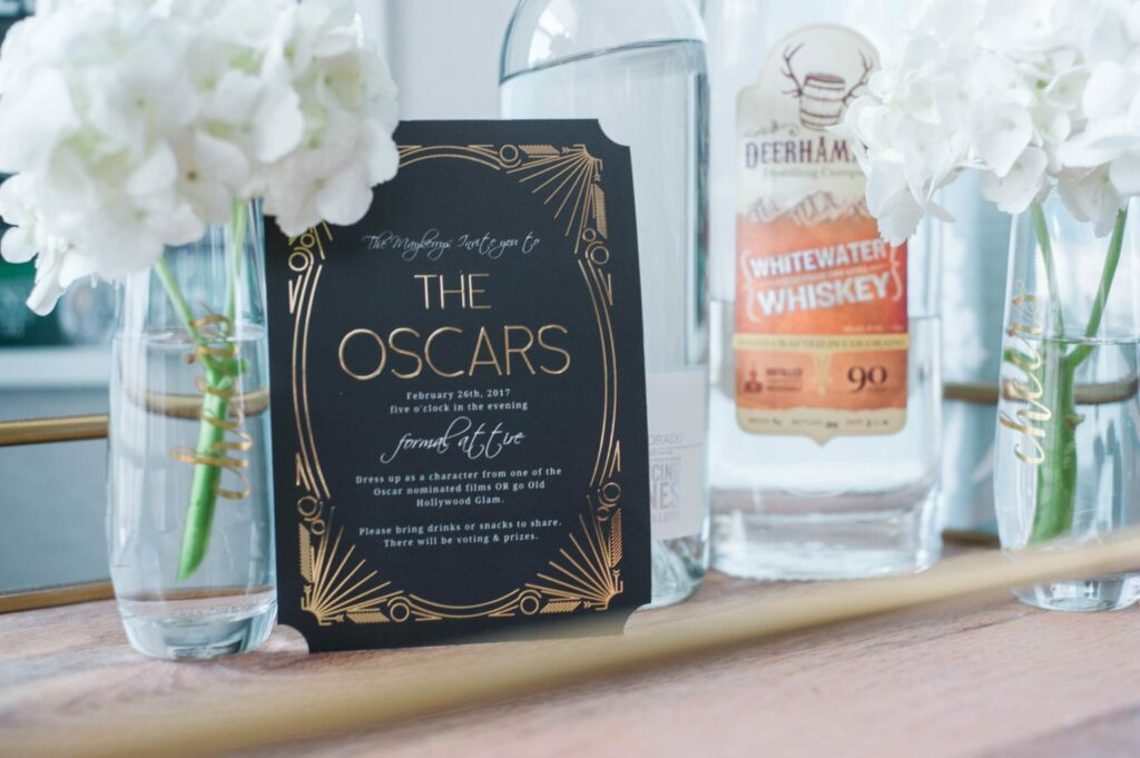 How to Host an Oscars Party - with fun invites from Basic Invite!