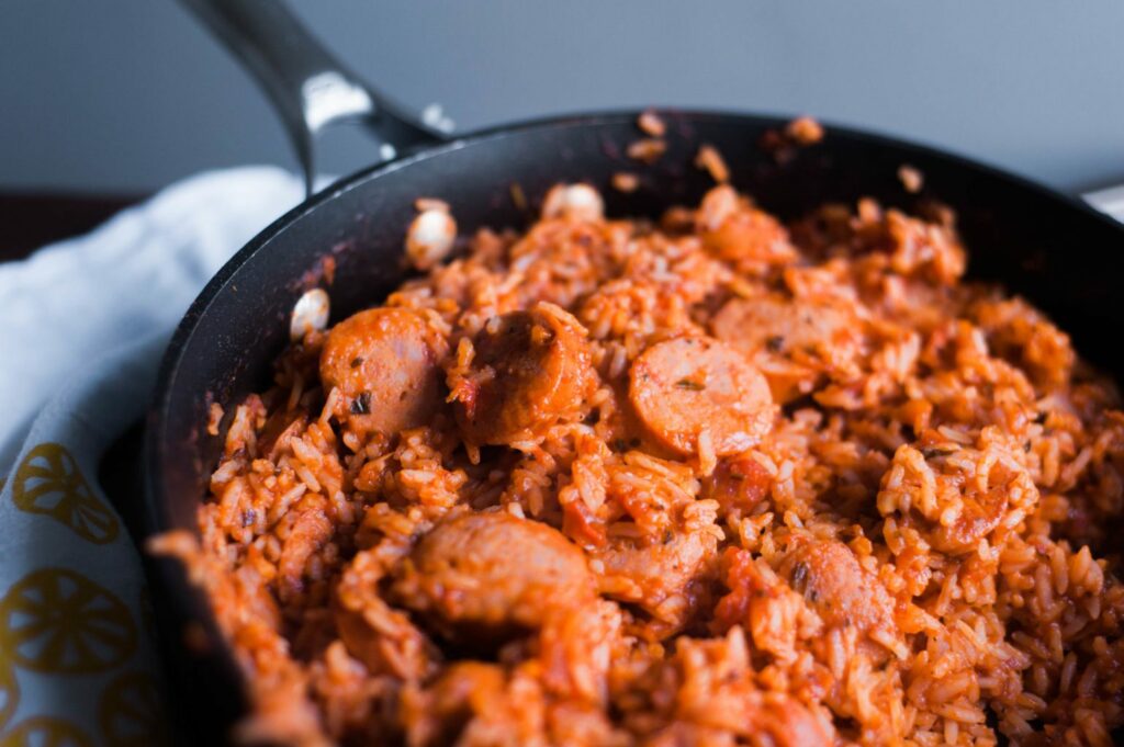 Stuffed Bell Peppers with al fresco chicken sausage!