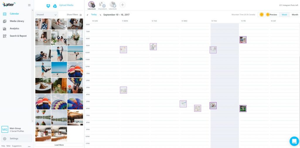 How I schedule, plan, and organize my Instagram using Later. 