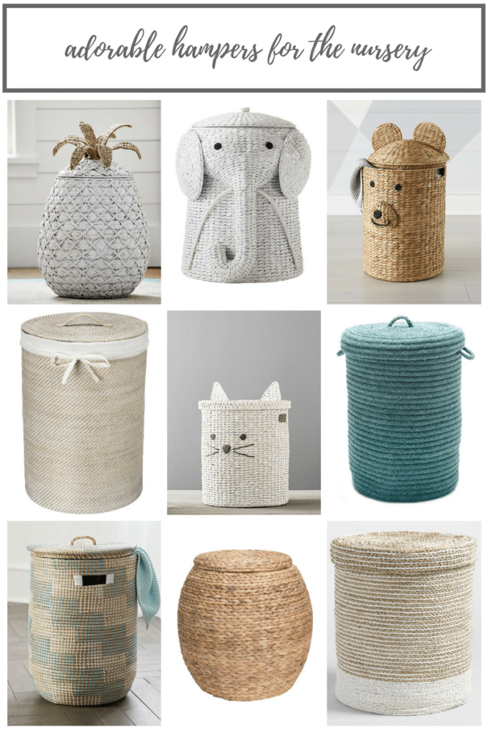 Adorable Hampers for the Nursery by Elizabeth Mayberry Oak + Oats