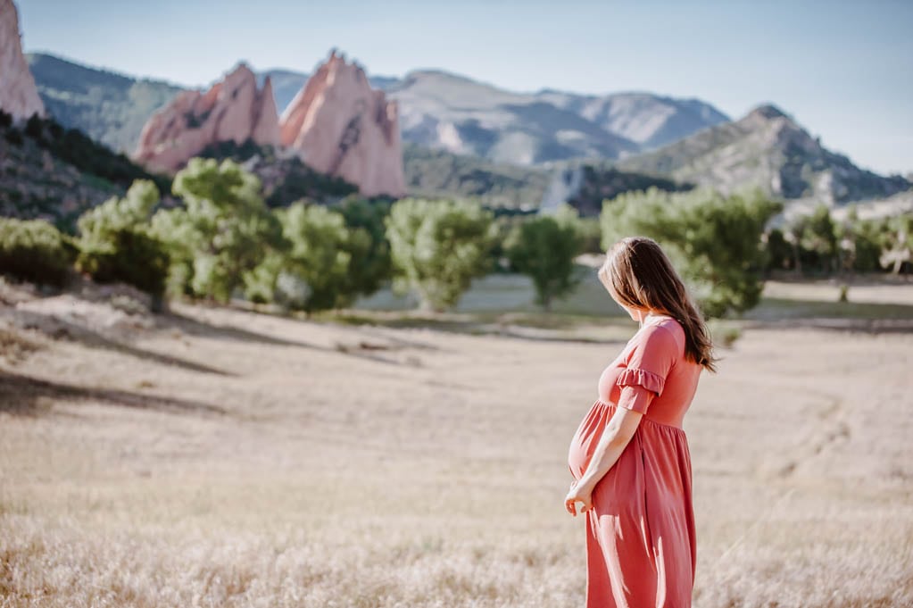 Maternity Midi Dress - Pink BLUSH