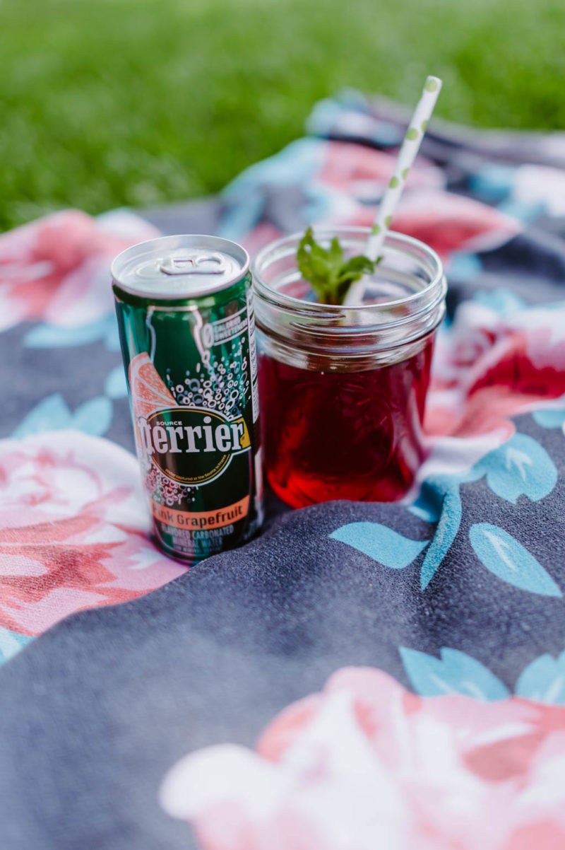 A Pomegranate & Grapefruit Mocktail