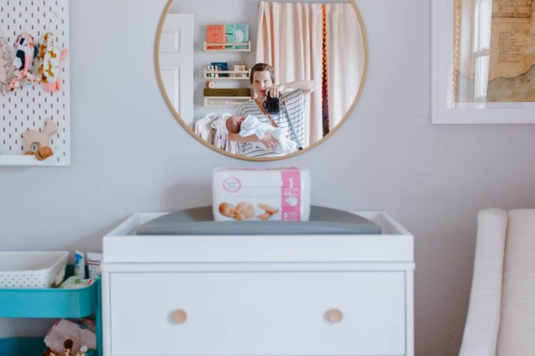 Diaper Changing Station - Oak + Oats