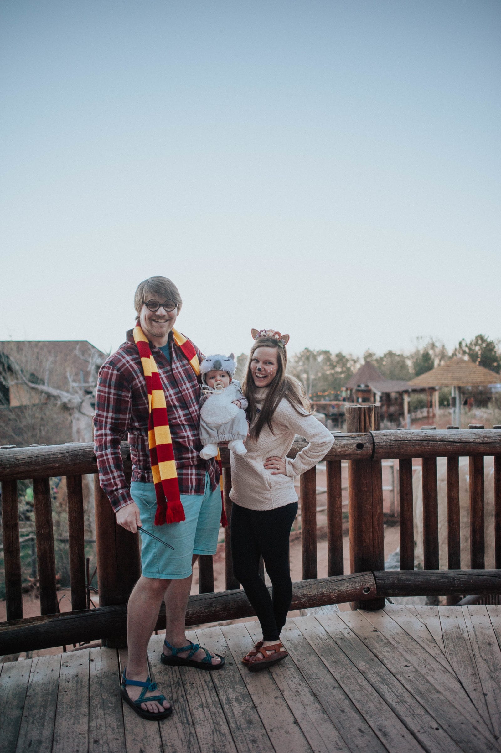 We dressed up as Harry Potter characters