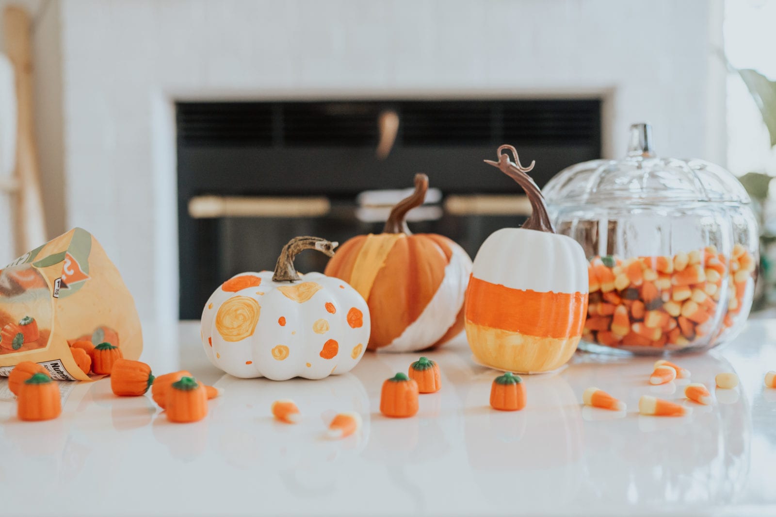 Small Acrylic Pumpkin Candy Jar